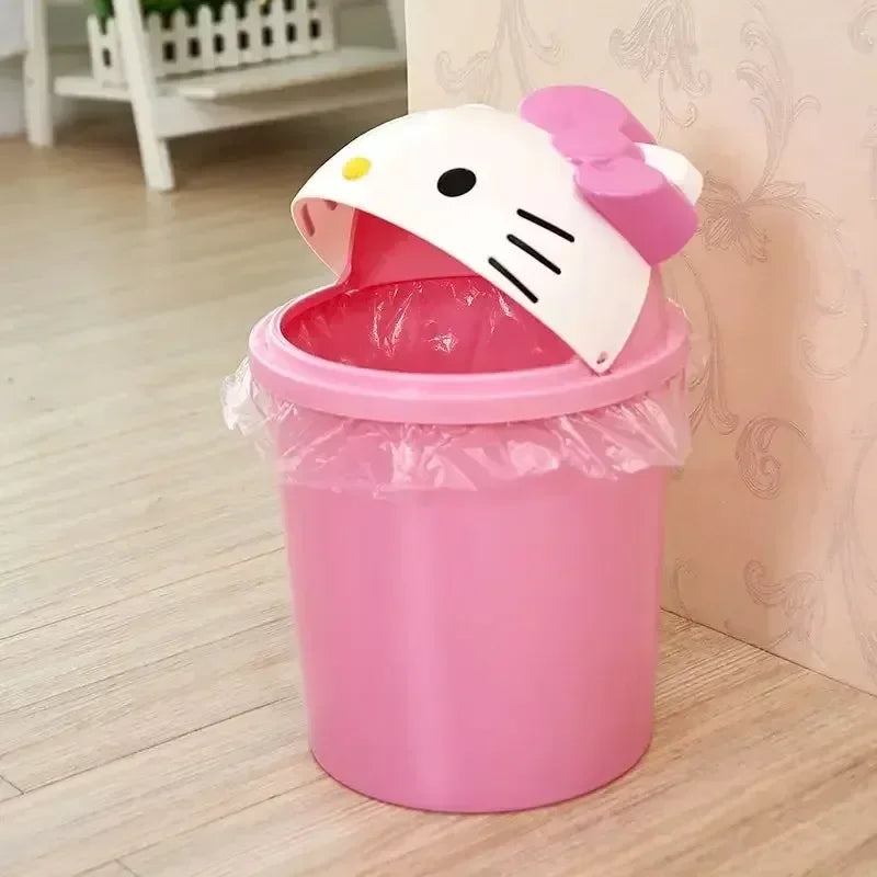 Hello Kitty Kawaii Trash Can for Home-7