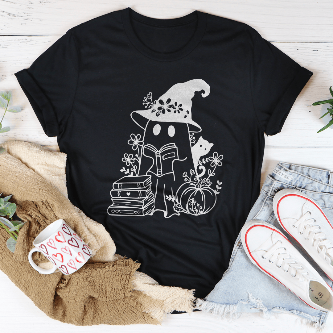 Cute Witch Ghost Tee-3