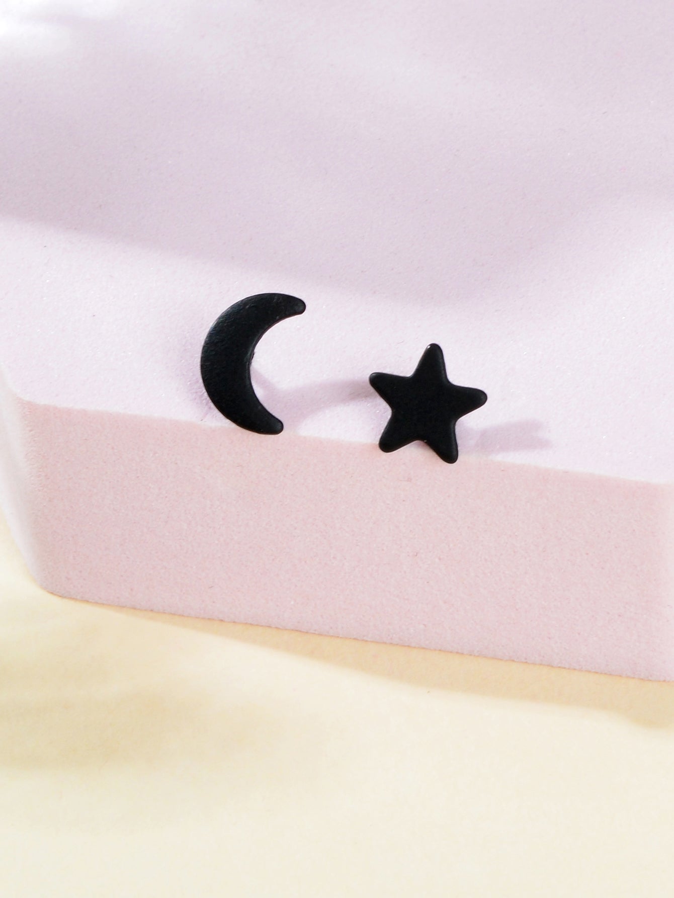 Starry Night Delight Moon and Stars Stud Earrings - Sparkle Under the Moonlight-1