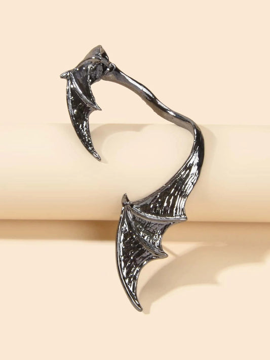 1pc Punk Gothic Vampire Bat Wing Ear Cuff No Piercing Ear Clip-0