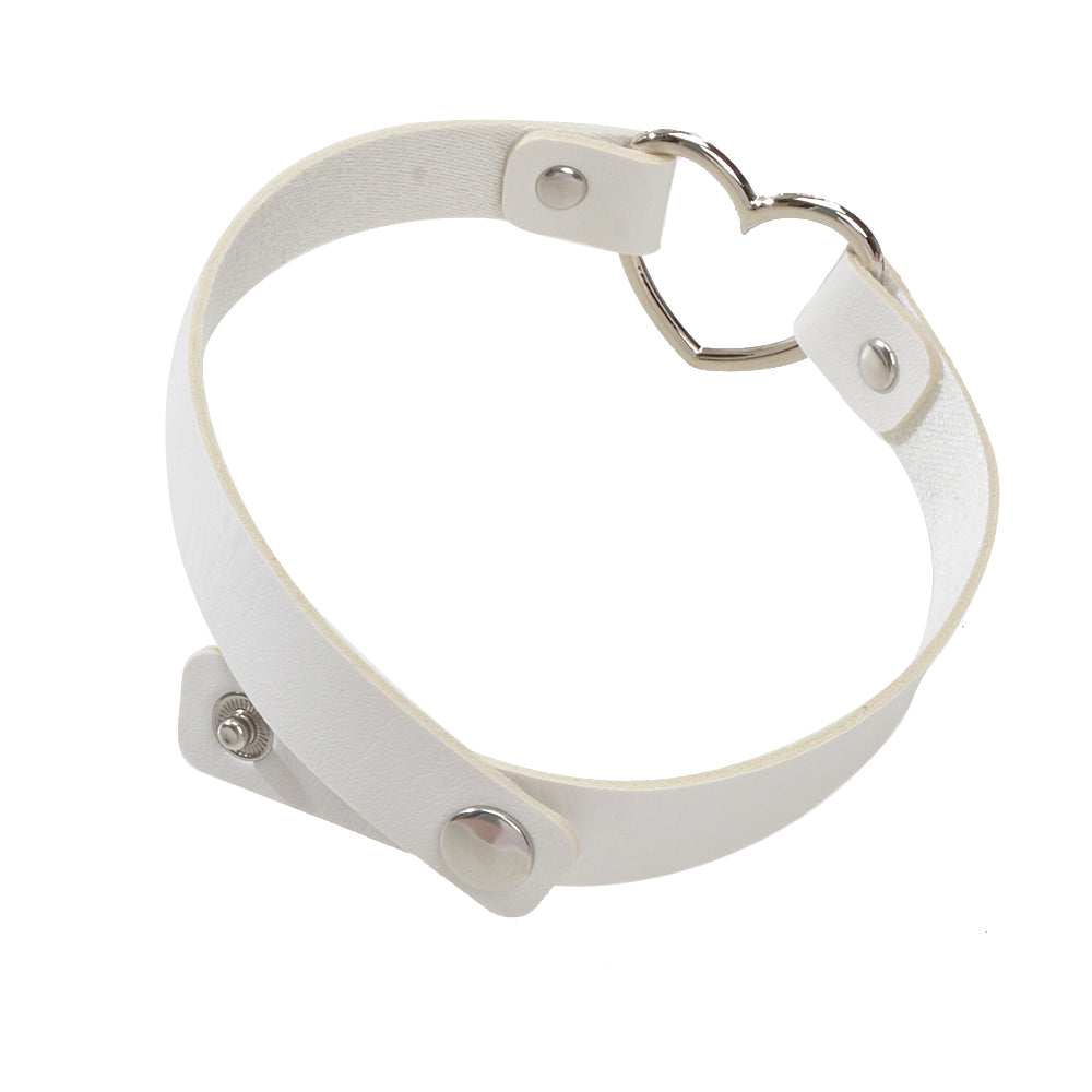 Heart Adjustable Choker Rhinestone Jewelry-4