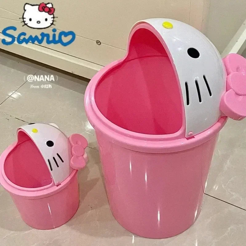 Hello Kitty Kawaii Trash Can for Home-0