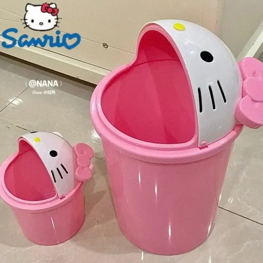 Hello Kitty Kawaii Trash Can for Home-0