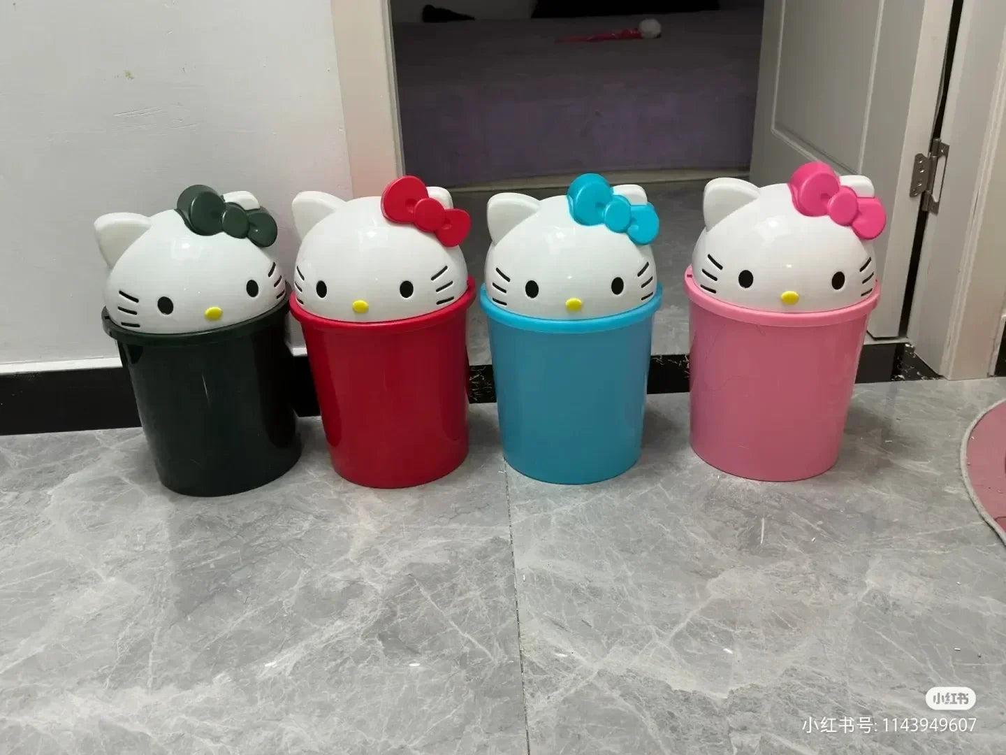 Hello Kitty Kawaii Trash Can for Home-2