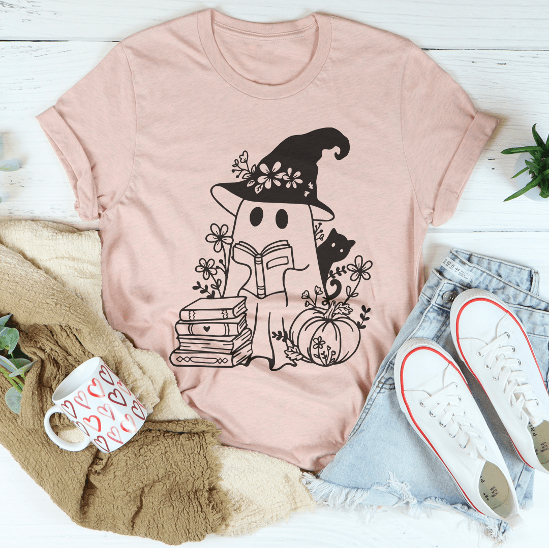 Cute Witch Ghost Tee-1